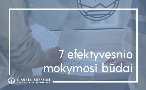 Tinklaraščio įrašo apie mokymosi būdus paveikslėlis